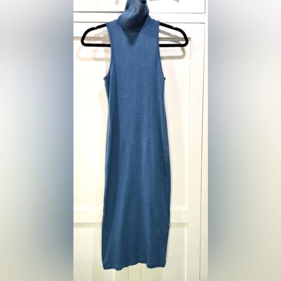Zara Blue Turtleneck Bodycon Dress – Size Small - Picture 3 of 8